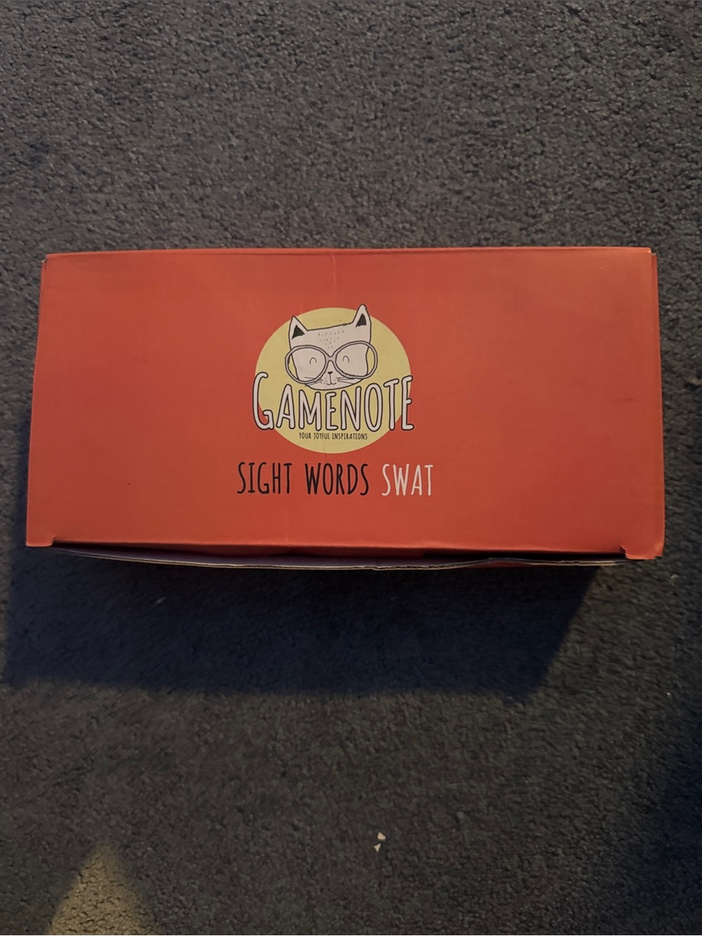 Sight Words Swat Red Educational Card Game